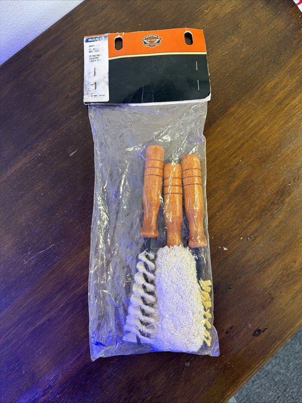 Harley Davidson OEM Detailing Washing Brush Set 94844-10 3 Piece